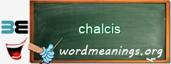 WordMeaning blackboard for chalcis